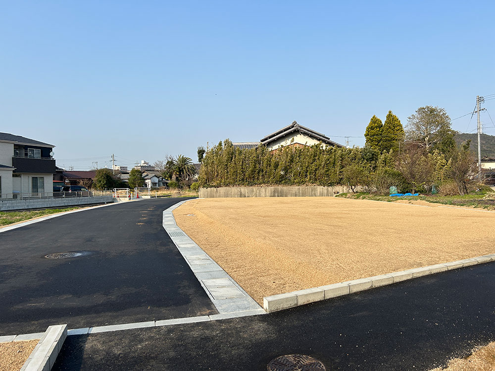 岡山市南区郡分譲地・整地済みの現地画像