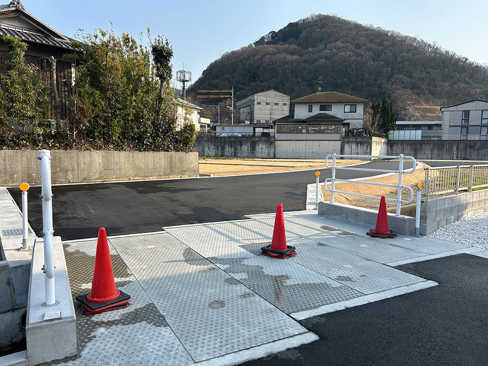岡山市南区郡分譲地・現地北側