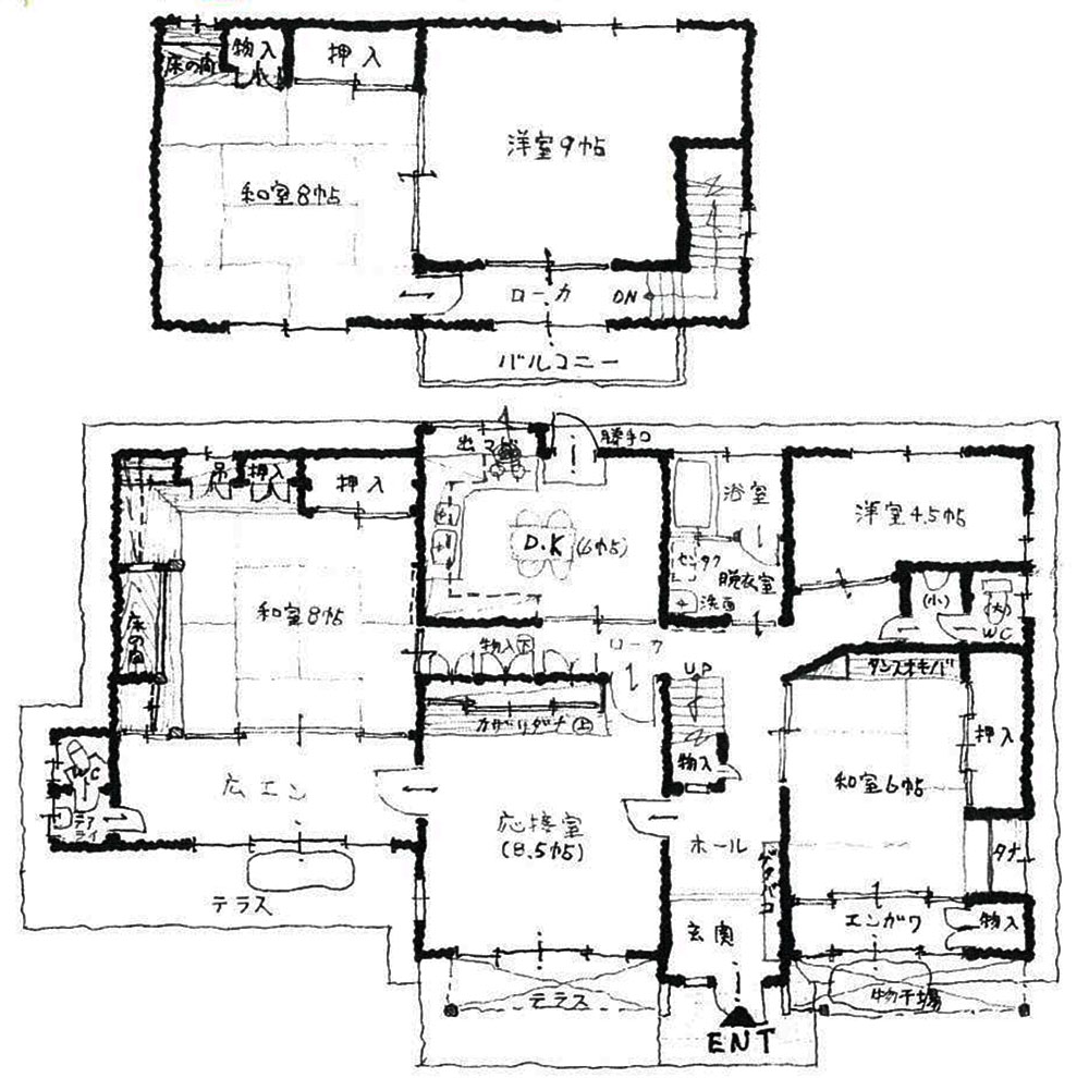 建物間取図